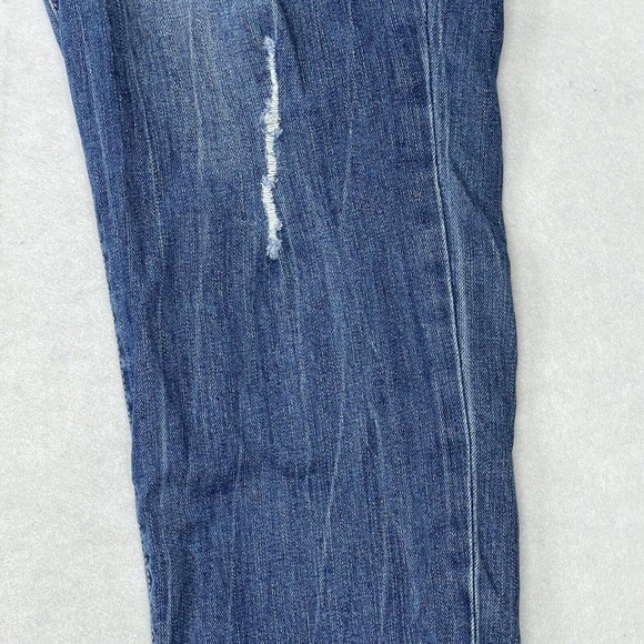 Ellos Women’s Plus Size‎ 18 Frayed Destructed Stretch Ankle Cropped Jeans - Picture 7 of 12